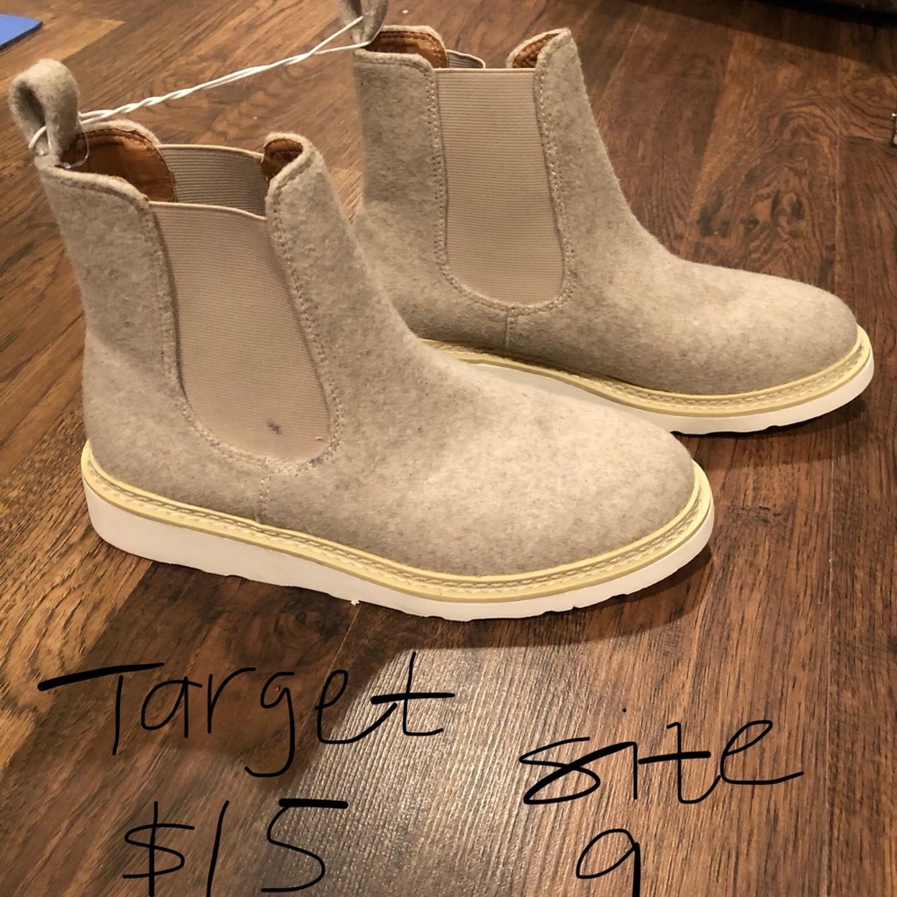 NWT Wool Chelsea Boots